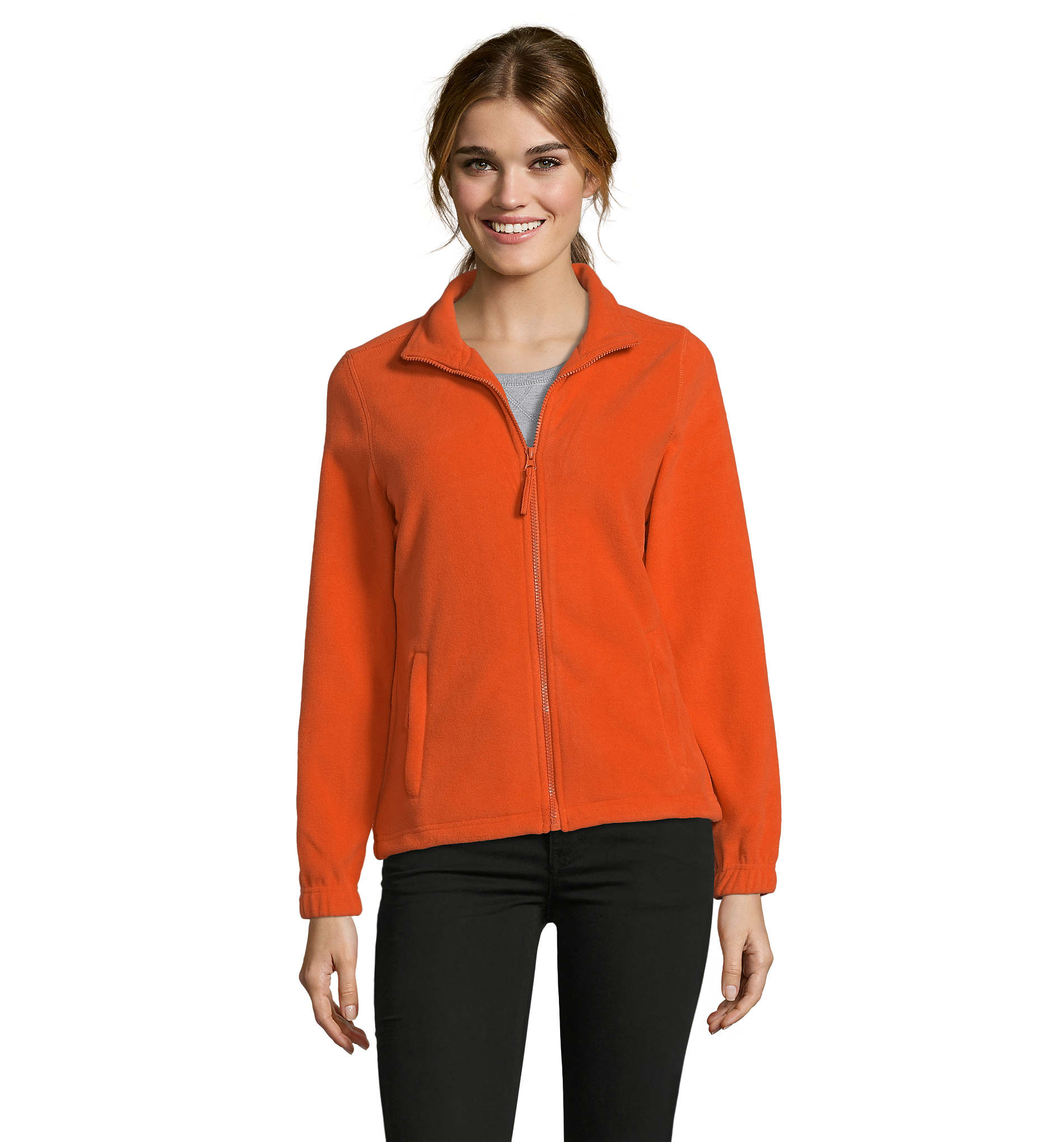 Veste polaire promotionnelle femme NORTH Orange 1